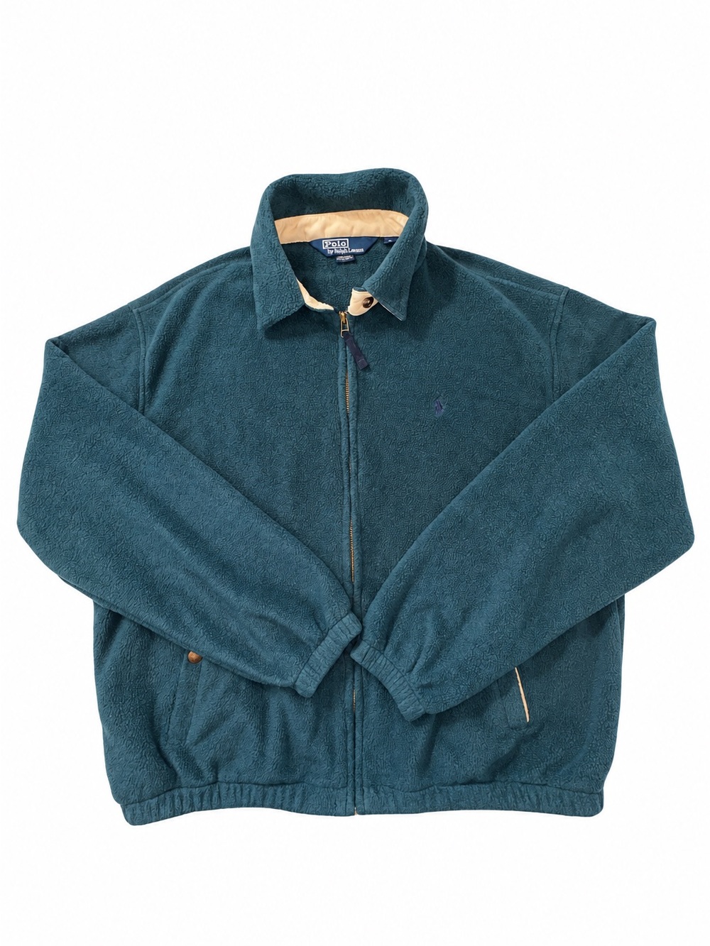 Polo Ralph Lauren Vintage USA Made Full Zip Fleece Jacket Men’s L